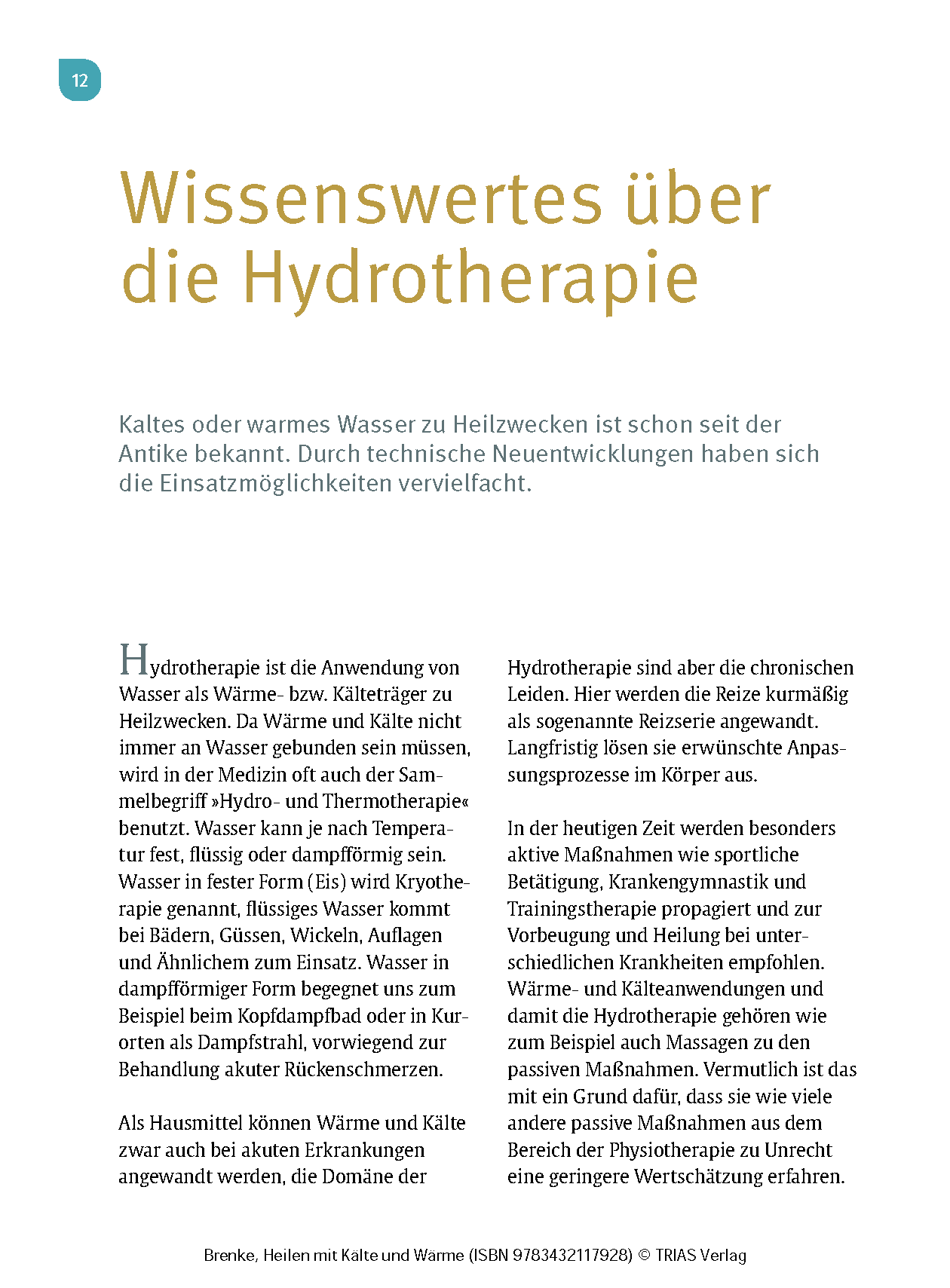 Heilen mit Kälte und Wärme