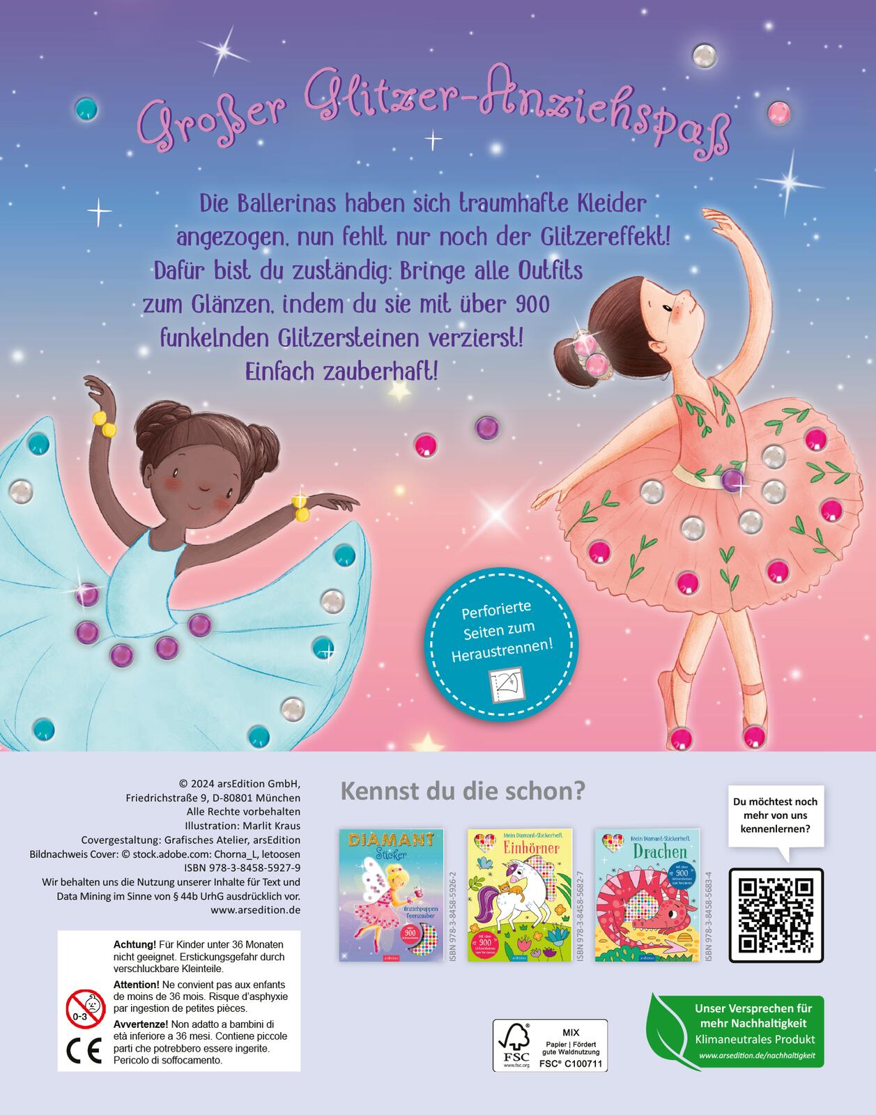Diamantsticker Anziehpuppen – Ballett