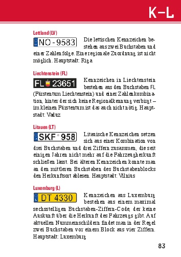 Auto-Kennzeichen (Autokennzeichen)
