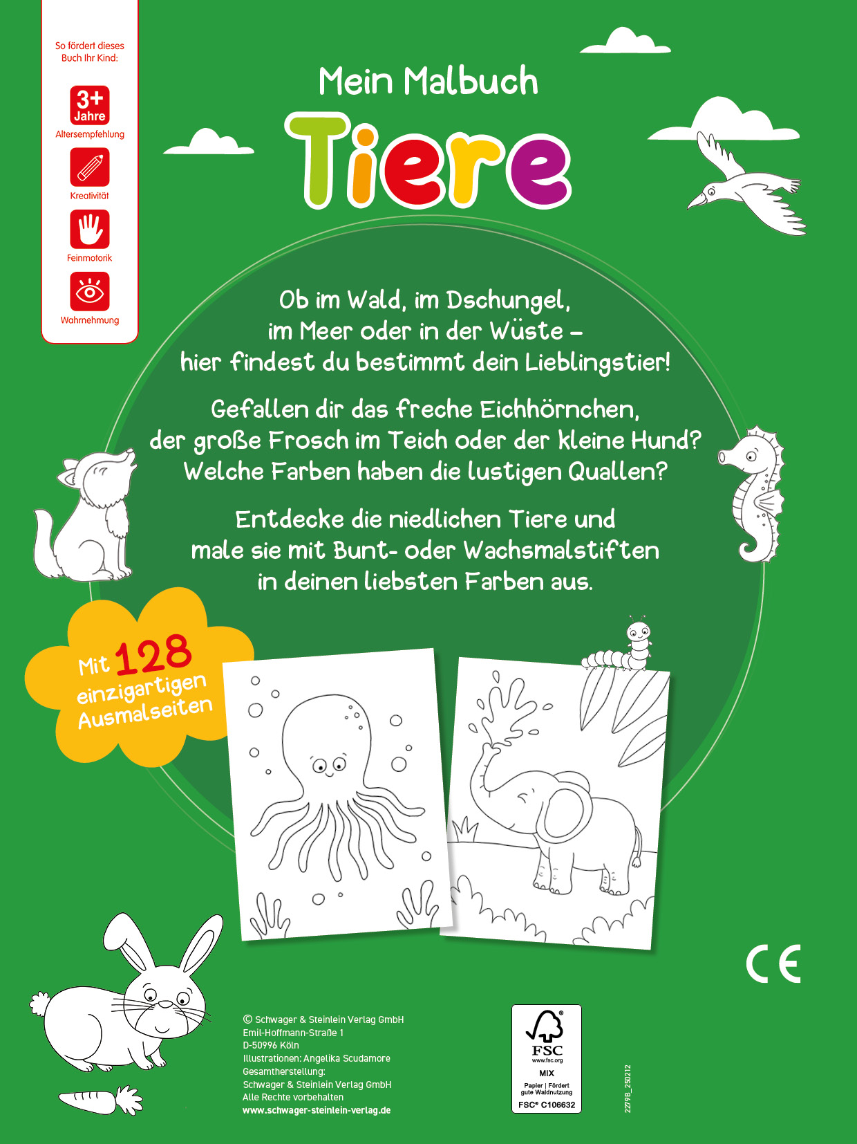 Mein Malbuch Tiere I Ab 3 Jahren