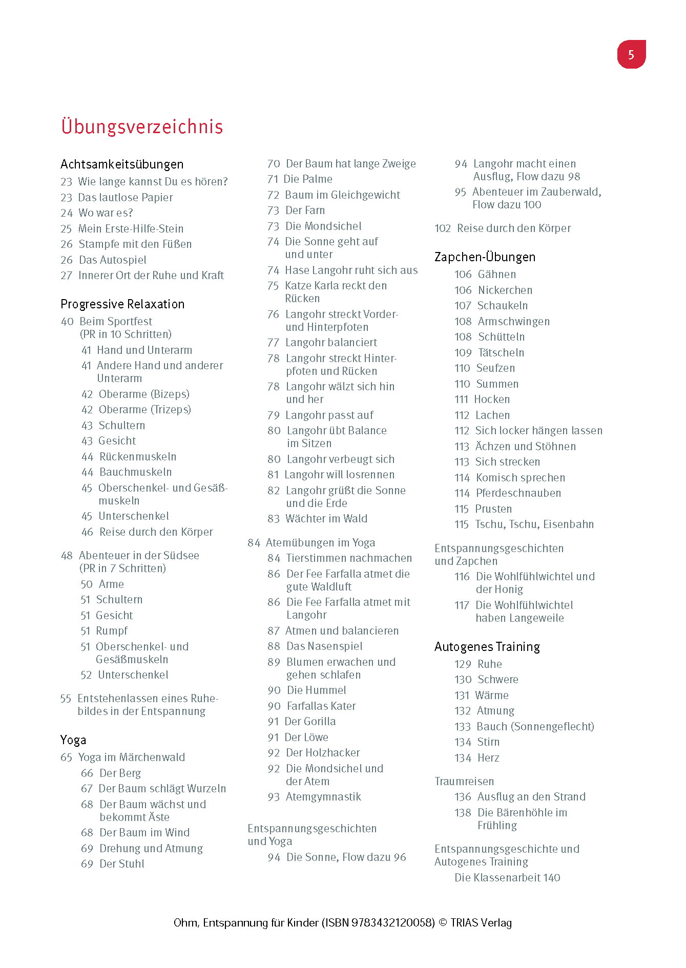 Entspannung für Kinder