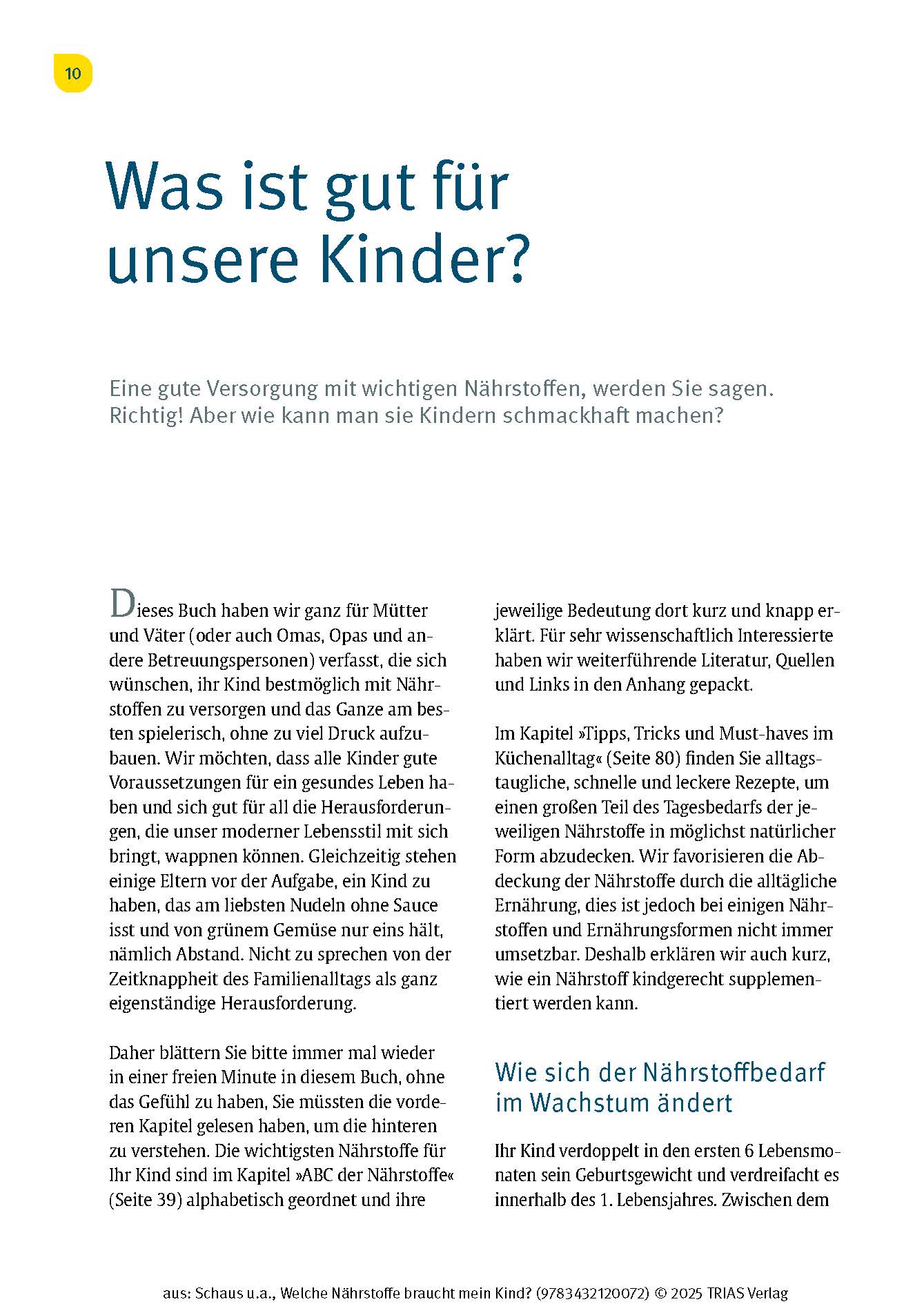 Welche Nährstoffe braucht mein Kind?