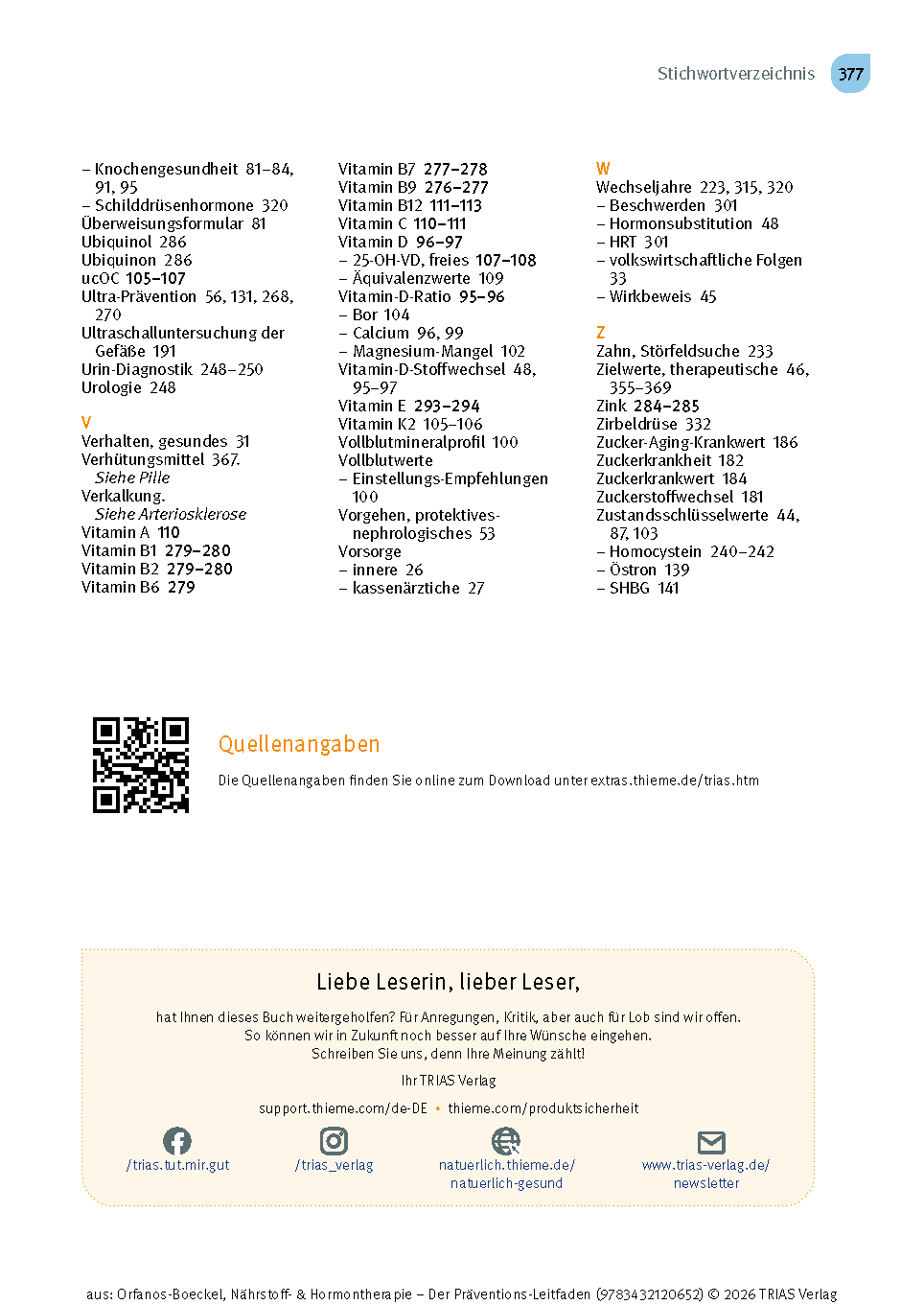 Nährstoff- & Hormontherapie - Der Präventions-Leitfaden