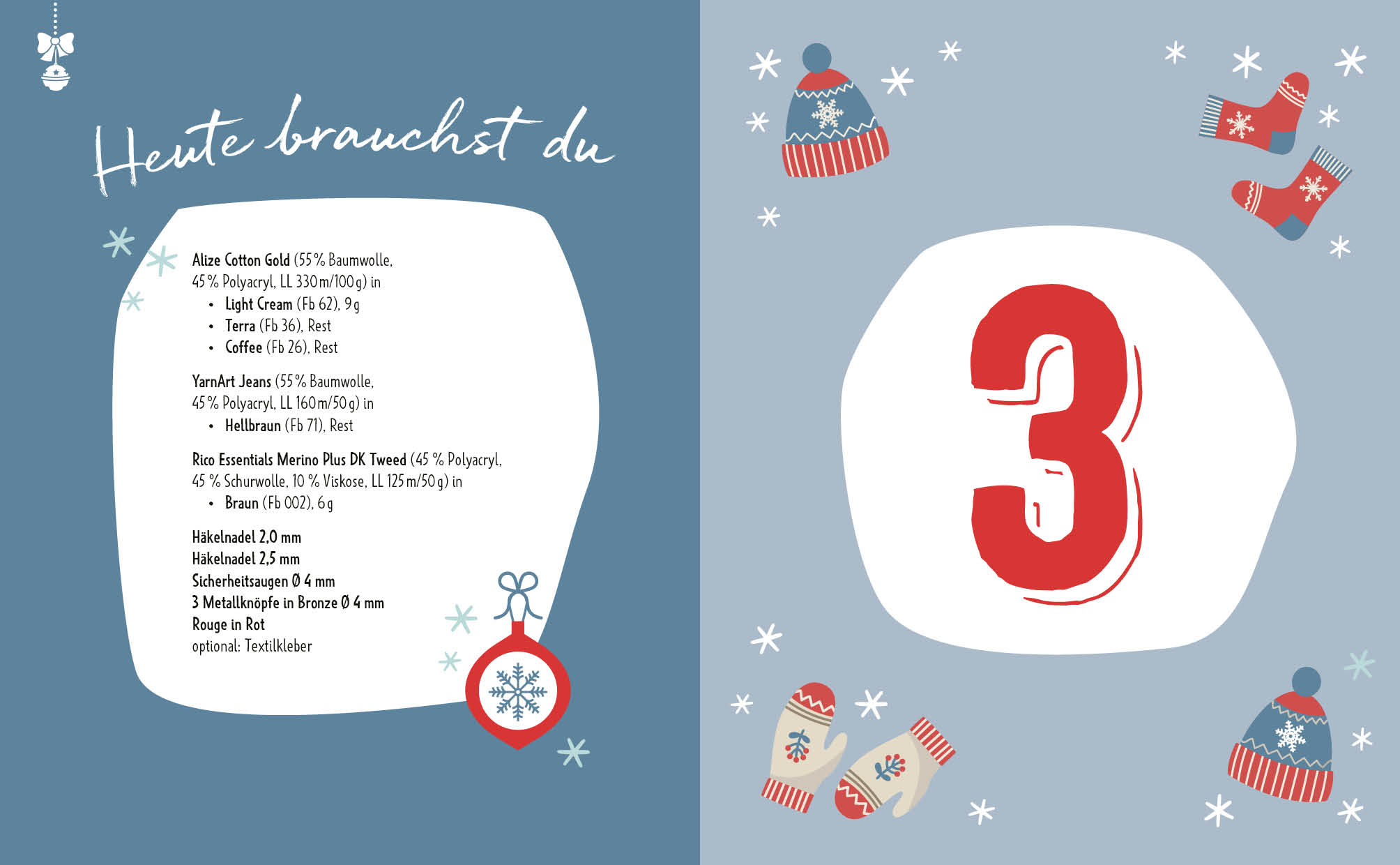 Mein Adventskalender-Häkelbuch: Sweet Minis Christmas
