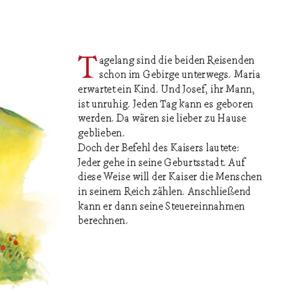 Jesus wird geboren. Mini-Bilderbuch.