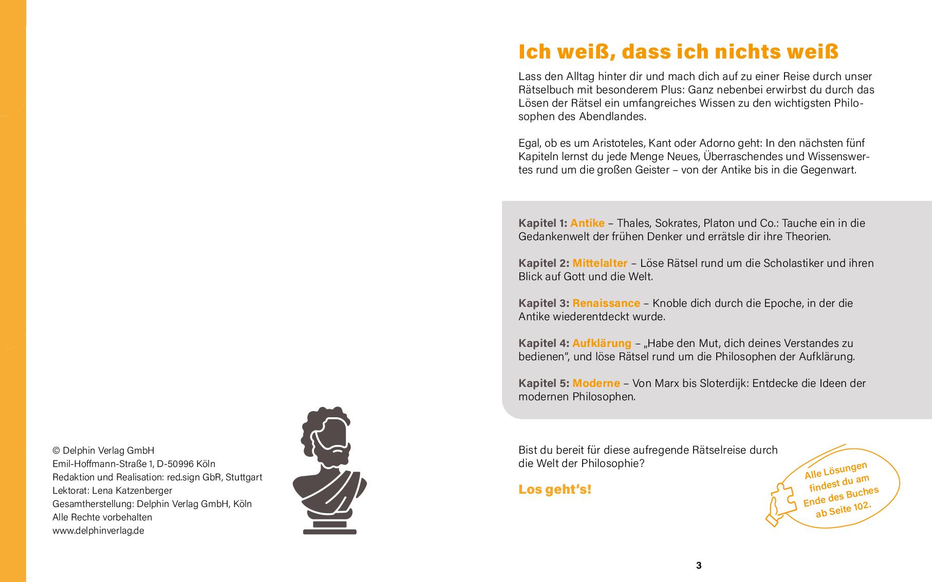 Die großen Philosophen I Wissen in Rätseln