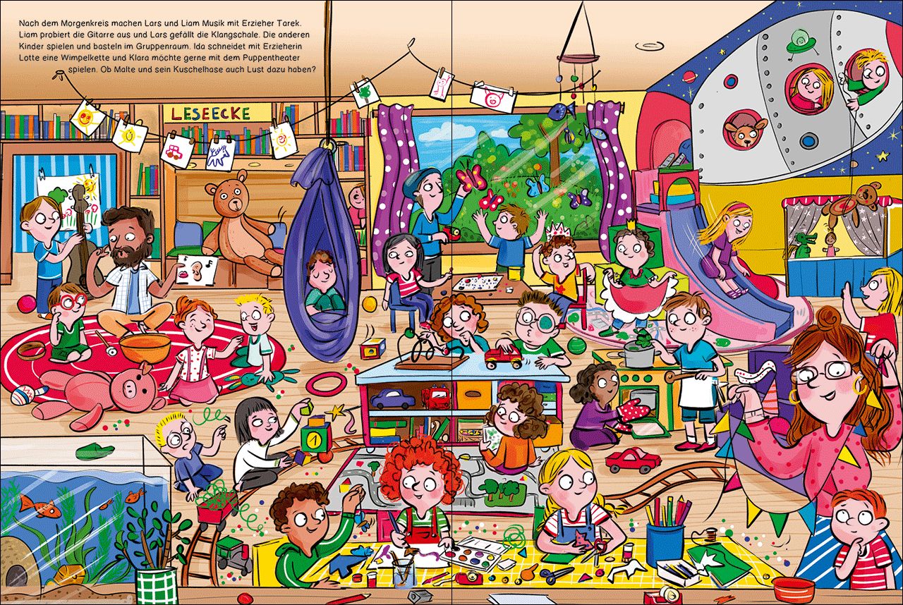 Mein schönstes Kindergarten-Wimmelbuch