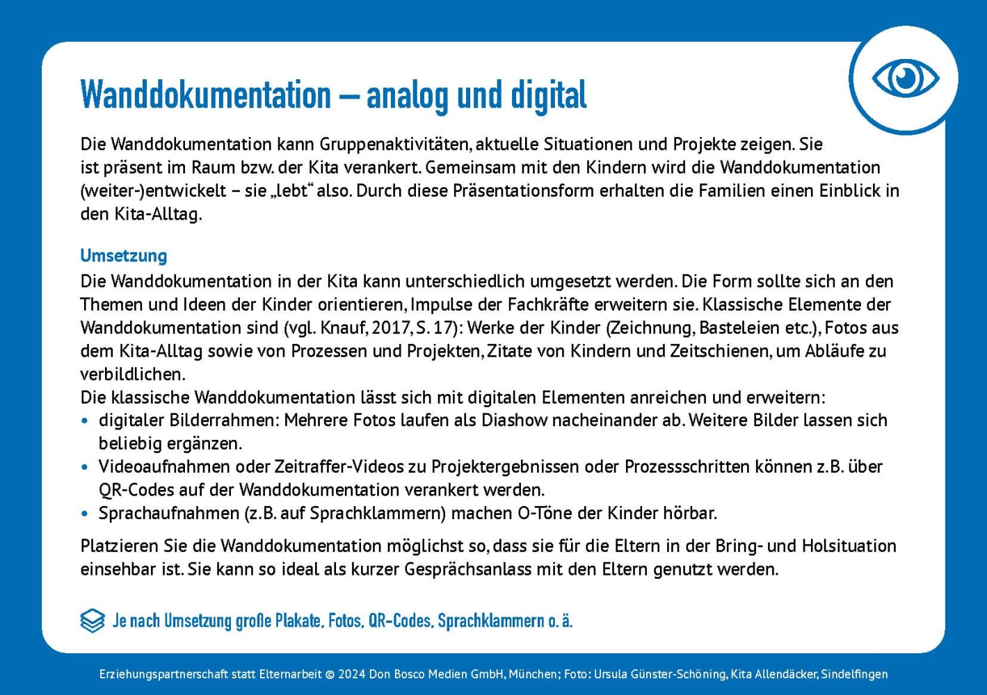 Erziehungspartnerschaft statt Elternarbeit