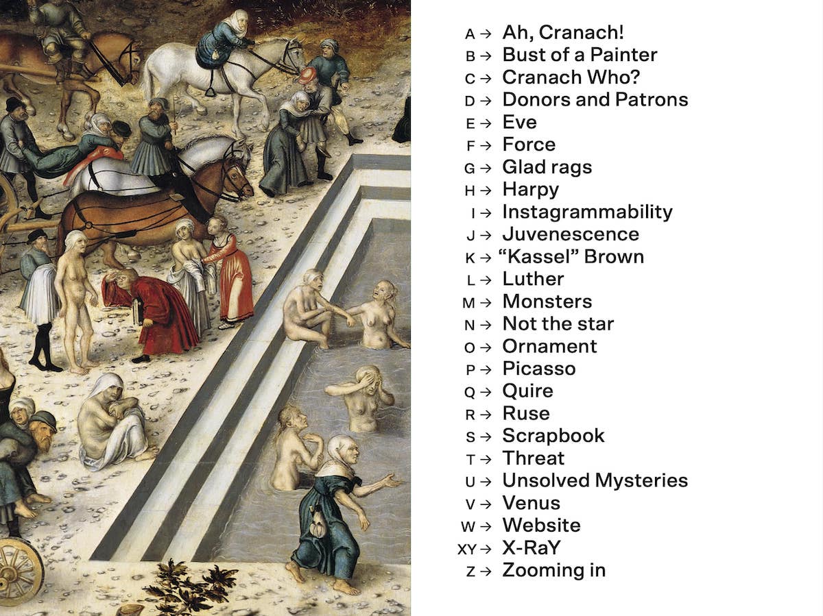 Lucas Cranach: A to Z