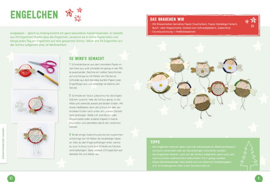 Bunte Weihnachtsbastelei