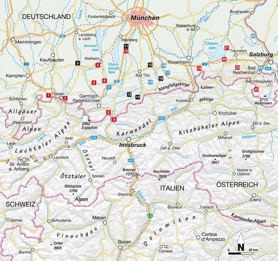 Leichte E-Bike-Touren Oberbayern