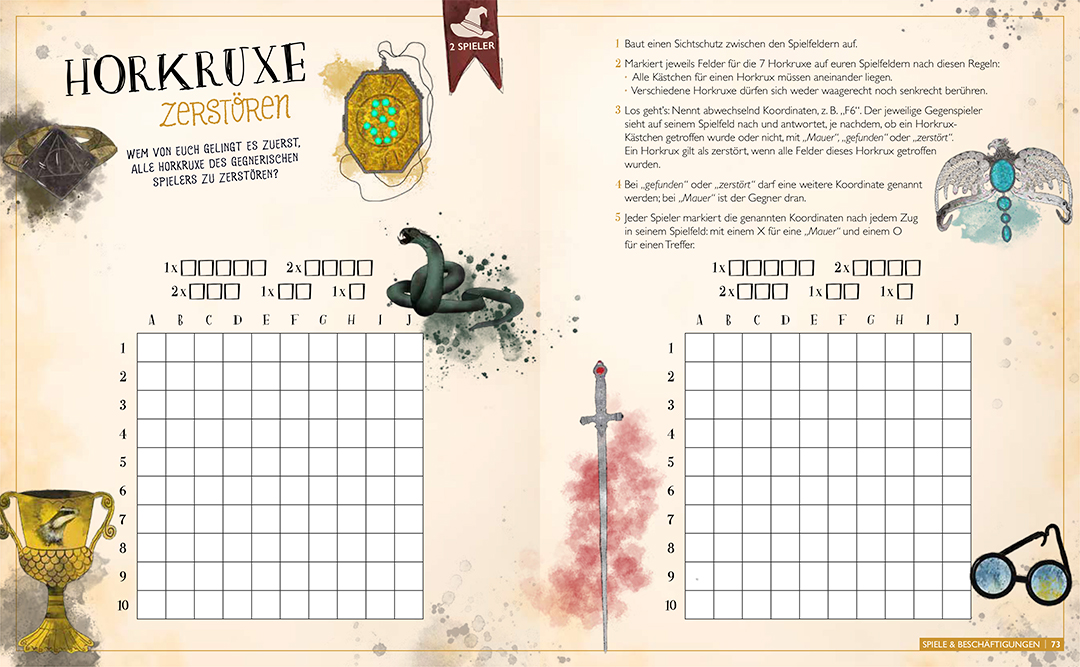 Mein inoffizielles Harry-Potter-Zauberbuch für magische Schulpausen. Zauberhafte Beschäftigungen, Rätsel, Challenges und mehr.