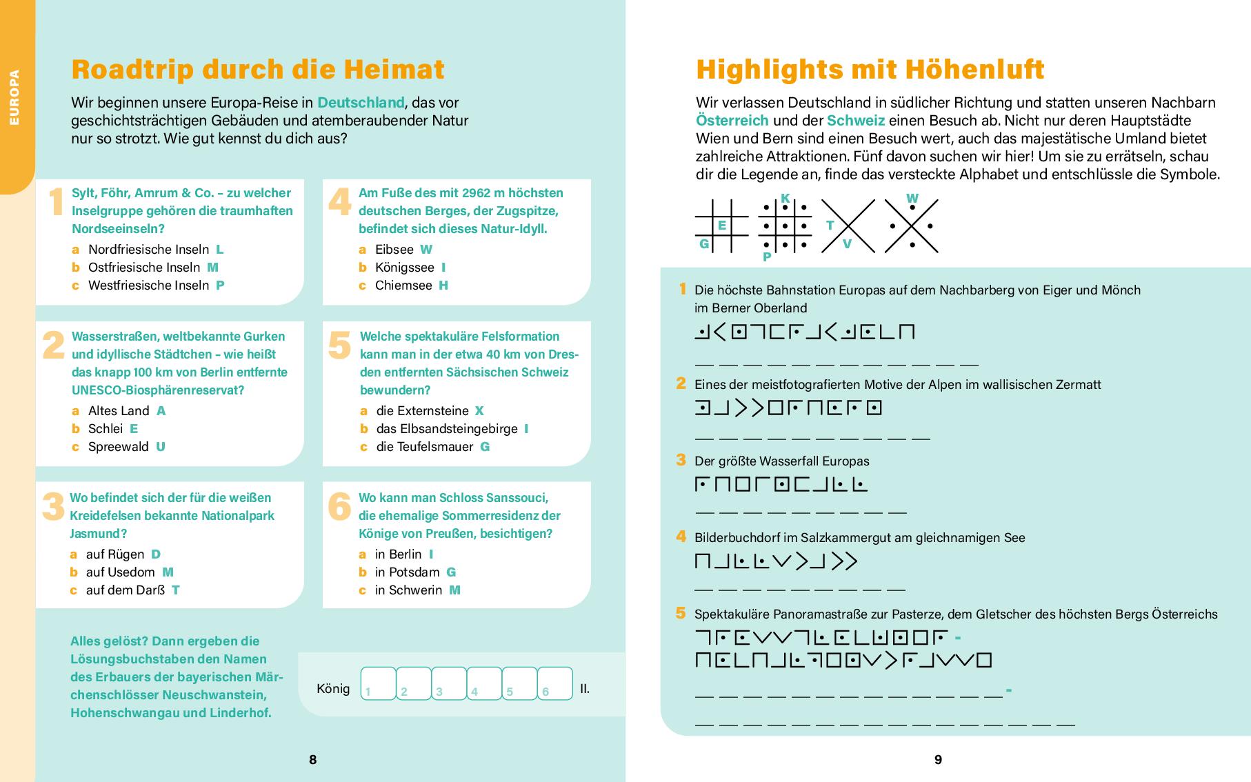 Reise um die Welt I Wissen in Rätseln
