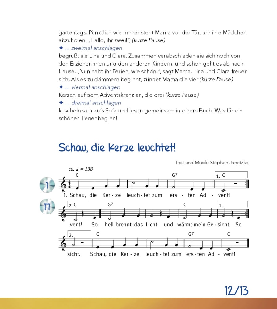Advent und Weihnachten feiern in der Kita, m. Audio-CD