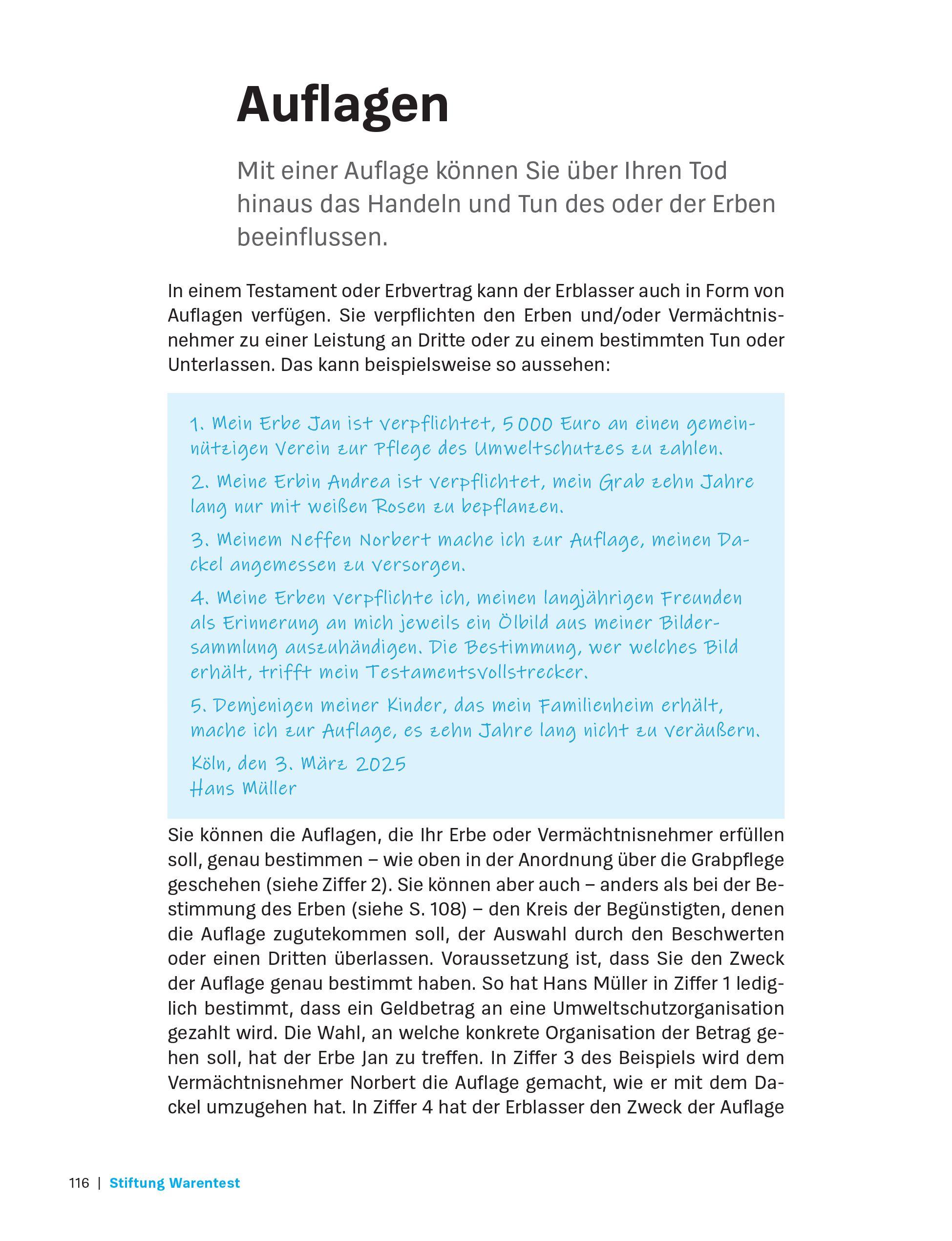Vererben und Erben