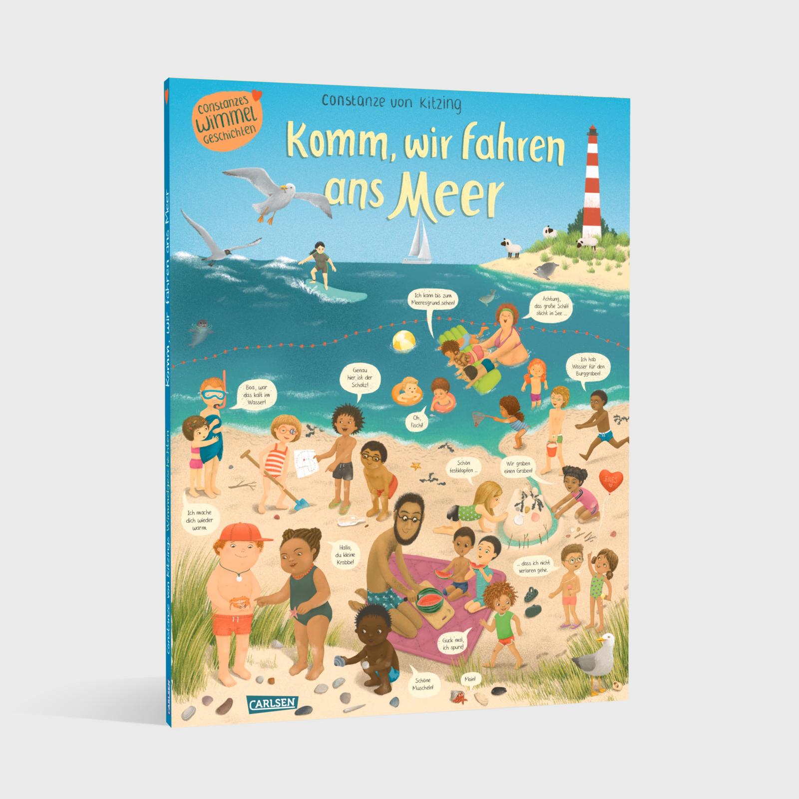 Komm, wir fahren ans Meer (Constanze von Kitzings Wimmelgeschichten 4)