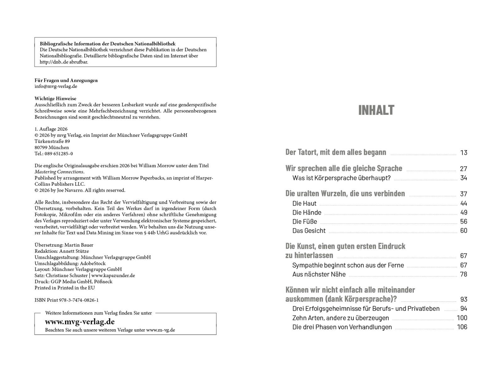 Gesten, Blicke, Emotionen – Menschen lesen und für sich gewinnen