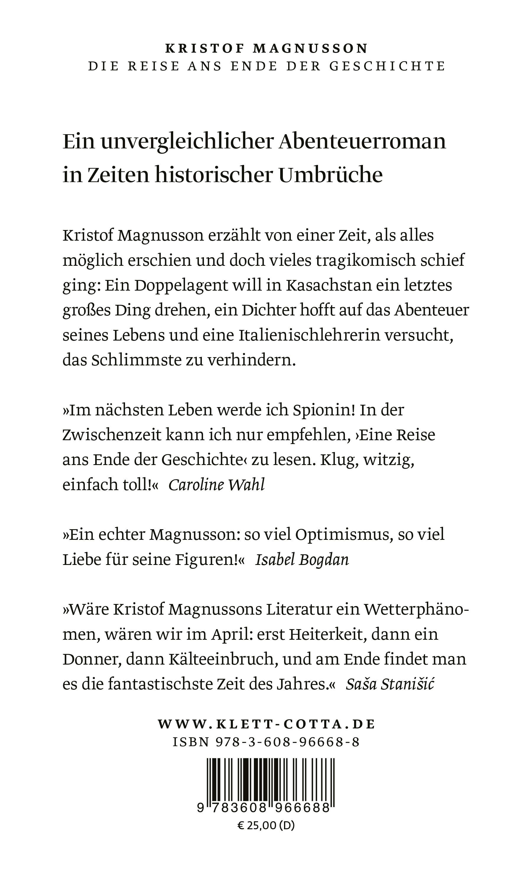 Die Reise ans Ende der Geschichte