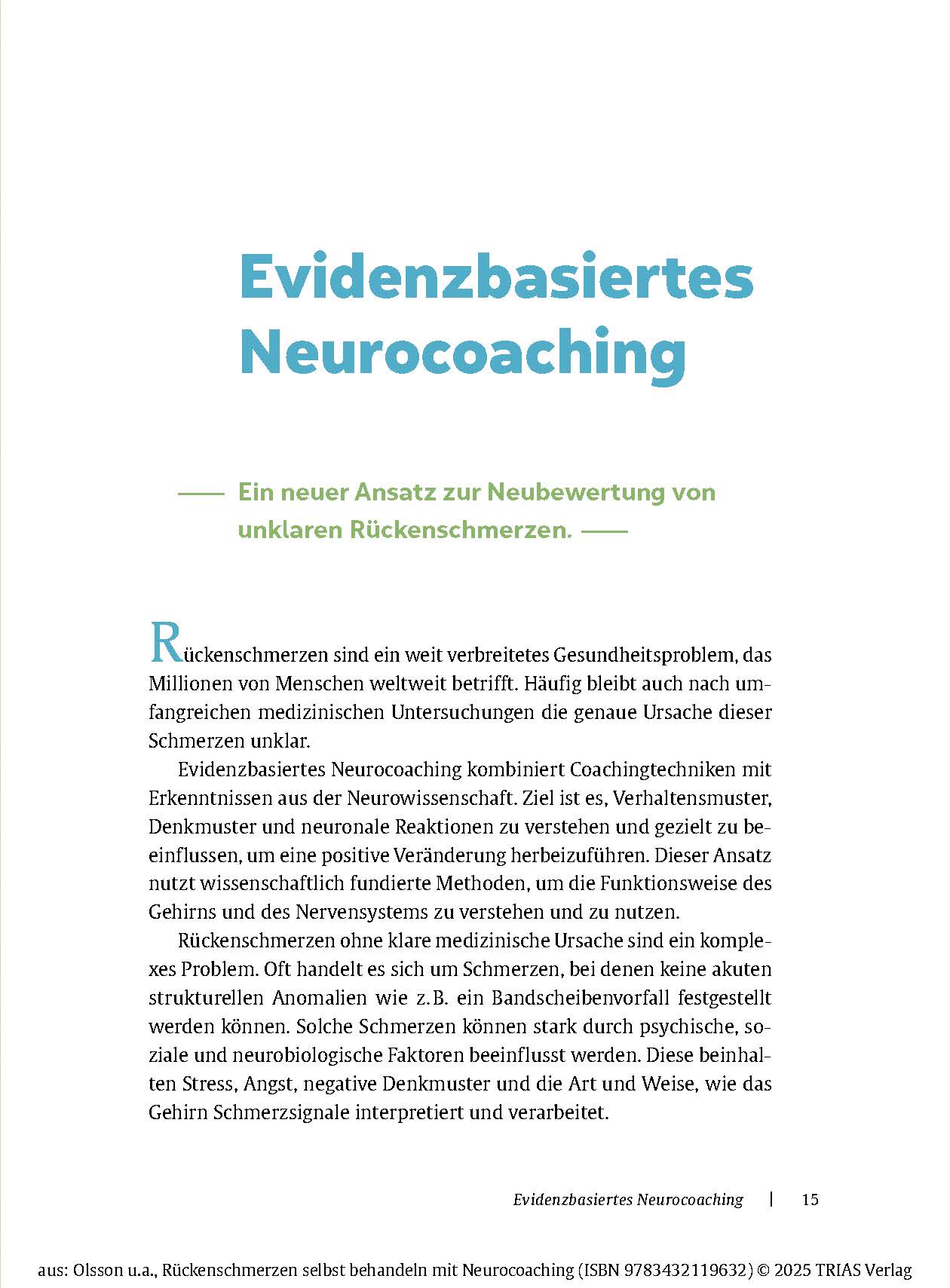 Rückenschmerzen selbst behandeln mit Neurocoaching