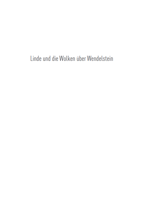 Linde und die Wolken über Wendelstein