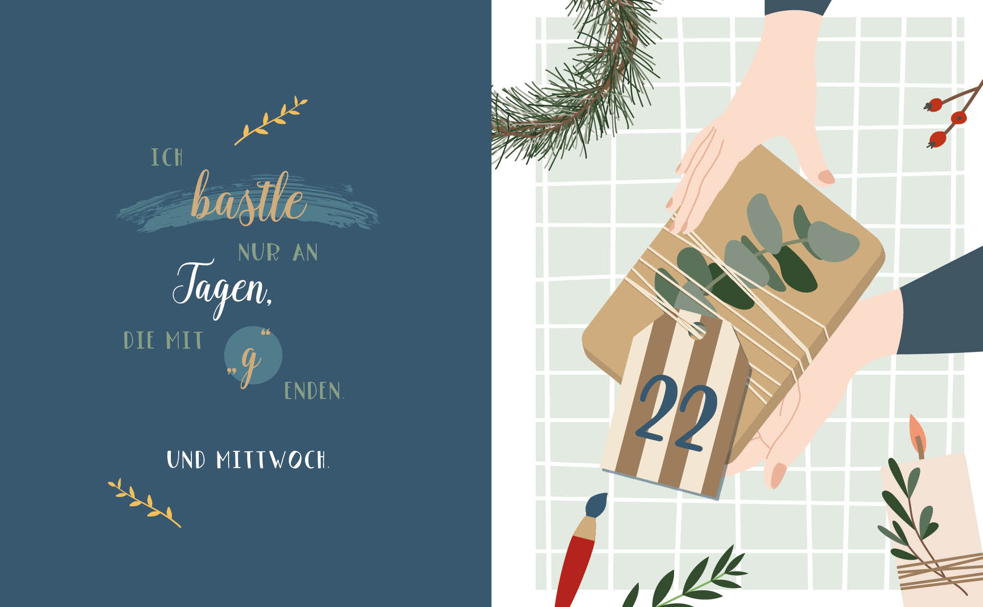 Mein Adventskalender-Buch: DIY Christmas