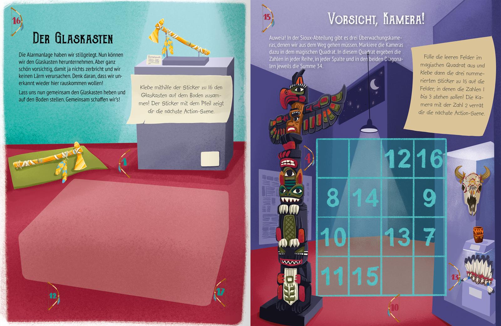 Escape-Stickerbuch – Nachts im Museum