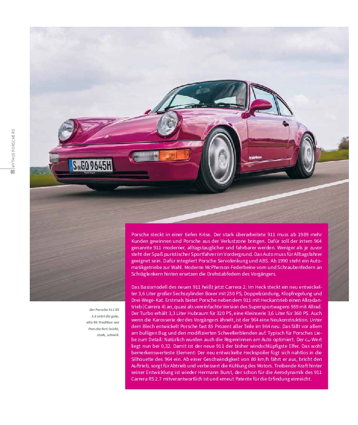 Edition Porsche Fahrer: Mythos Porsche RS
