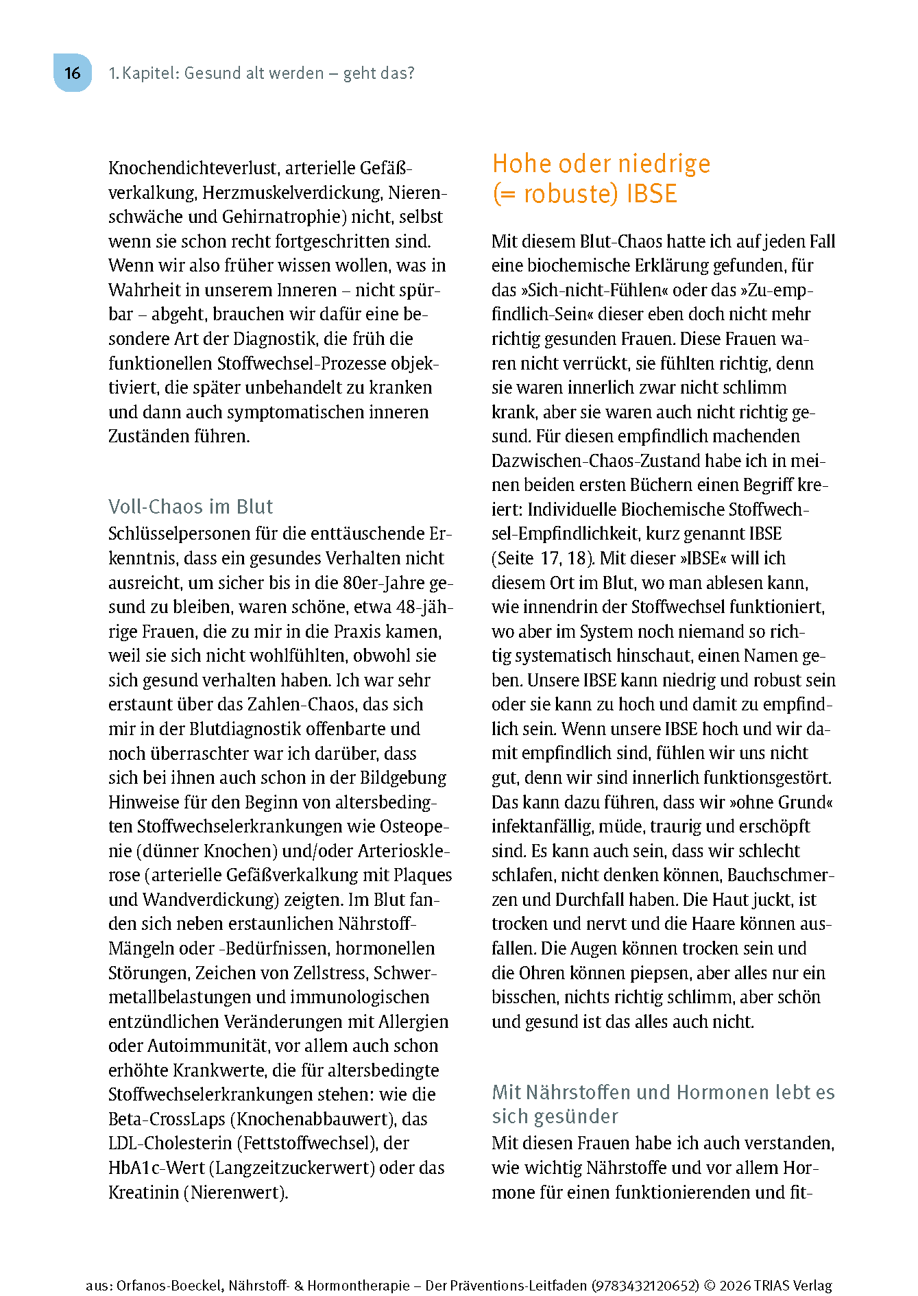 Nährstoff- & Hormontherapie - Der Präventions-Leitfaden