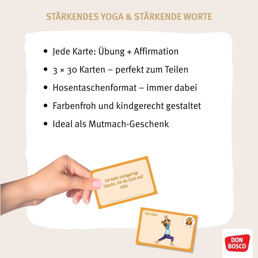 Kinderyoga-Affirmationen. 3 x 30 starke Botschaften für kleine Yogis