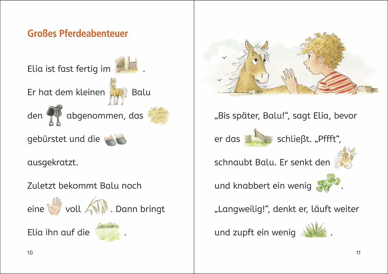 Lesenlernen in 3 Schritten - Die schönsten Pferdegeschichten