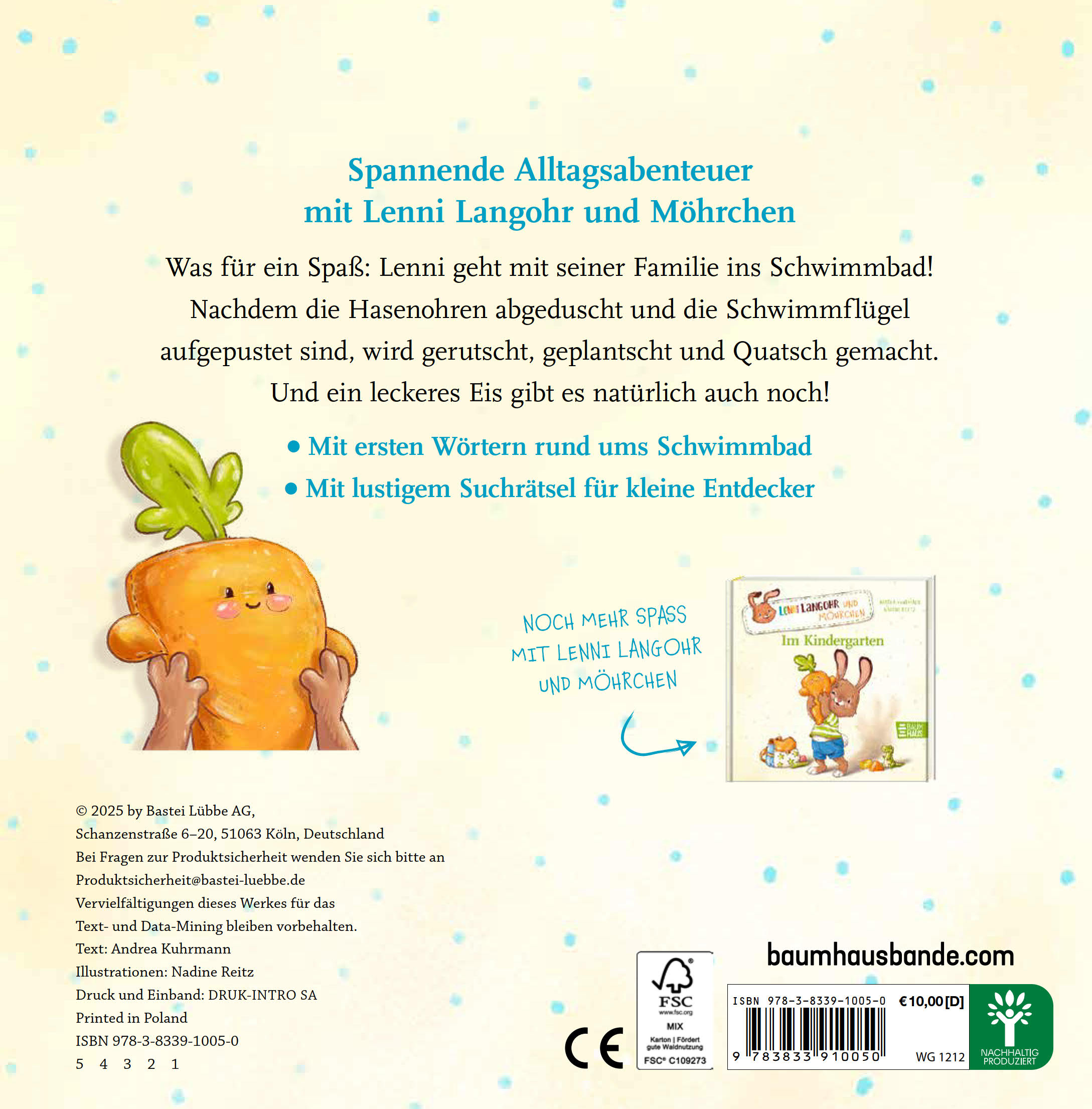 Lenni Langohr und Möhrchen im Schwimmbad