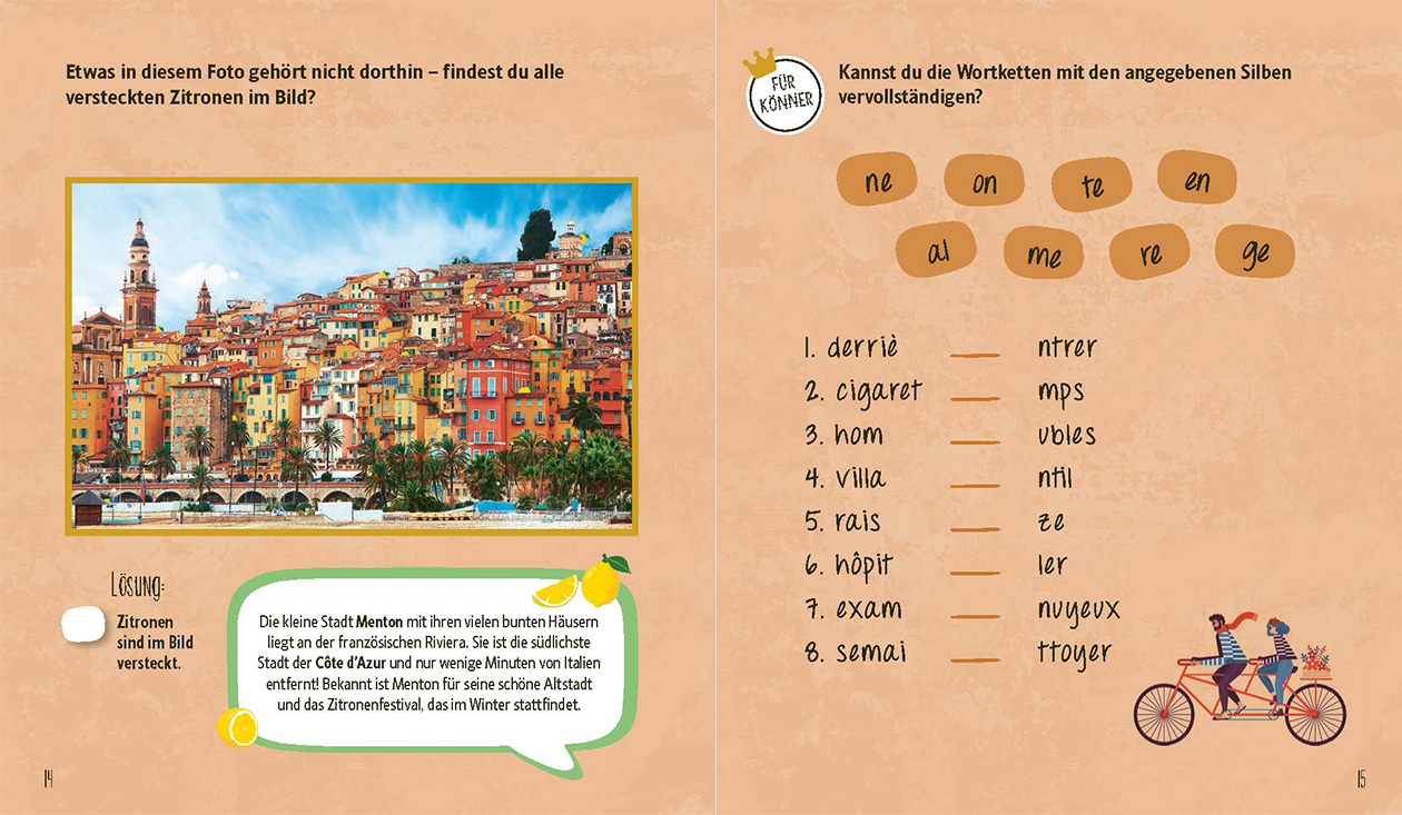 Urlaubsrätsel-Spaß Frankreich