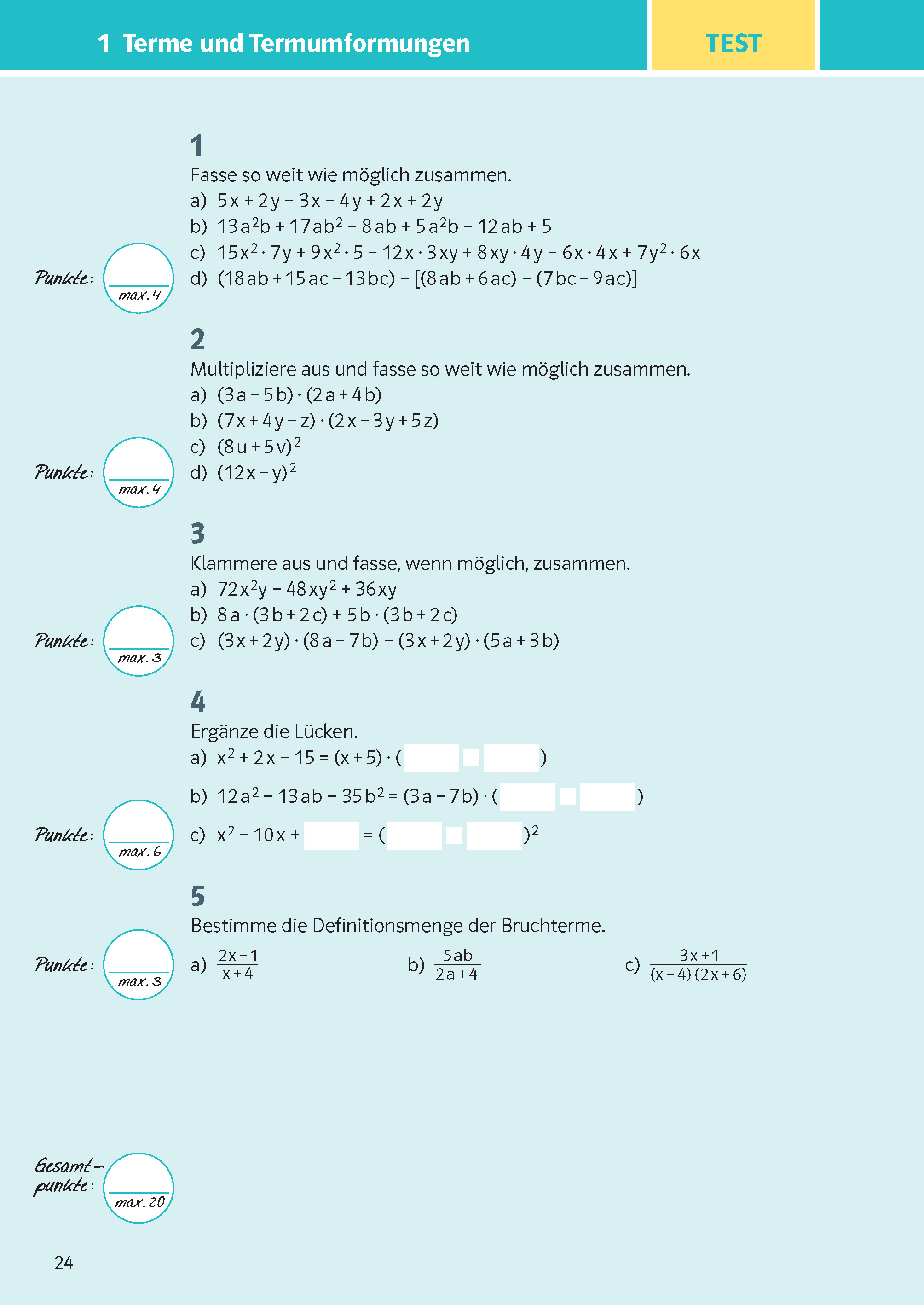 Klett KomplettTrainer Gymnasium Mathematik 8. Klasse