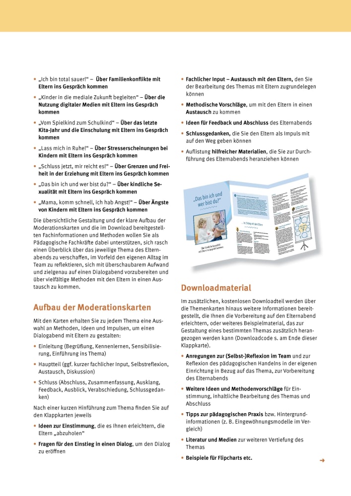 Die 10 wichtigsten Elternabende im Kindergarten. Mit Eltern und Familien im Dialog