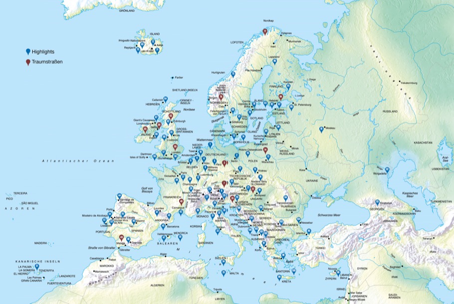Das Reisebuch Europa