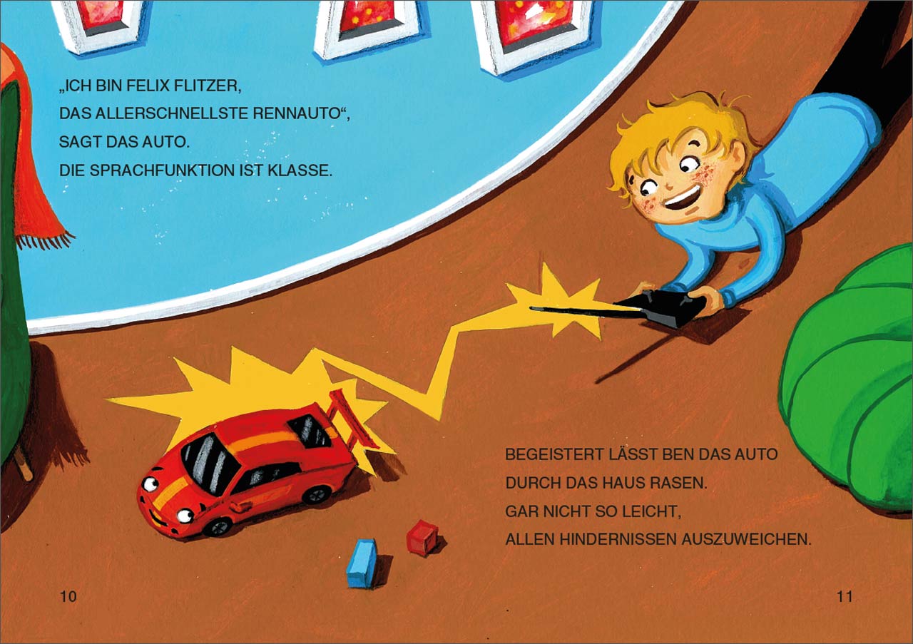 Leselöwen 1. Klasse - Mein Freund, das Rennauto (Großbuchstabenausgabe)