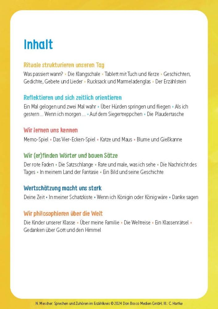 Sprechen und Zuhören im Erzählkreis. 30 Bildkarten mit Erzählspielen für die Grundschule