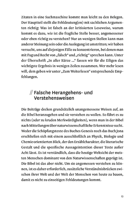 Bibel falsch verstanden