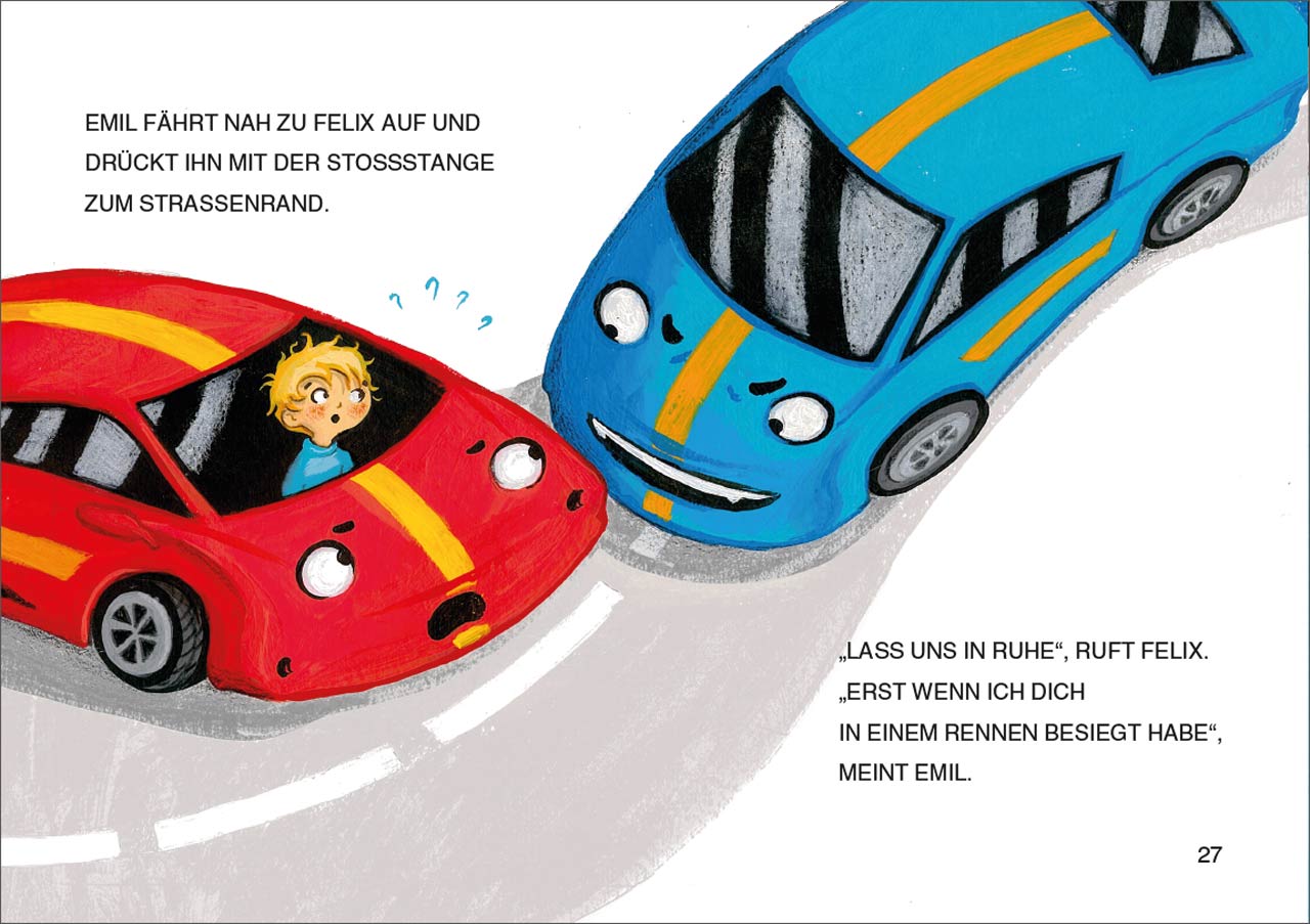 Leselöwen 1. Klasse - Mein Freund, das Rennauto (Großbuchstabenausgabe)
