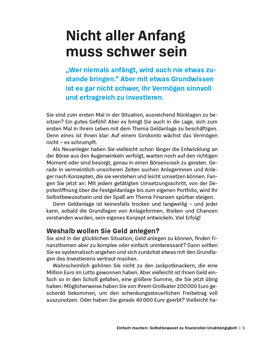 Geldanlage für Anfänger