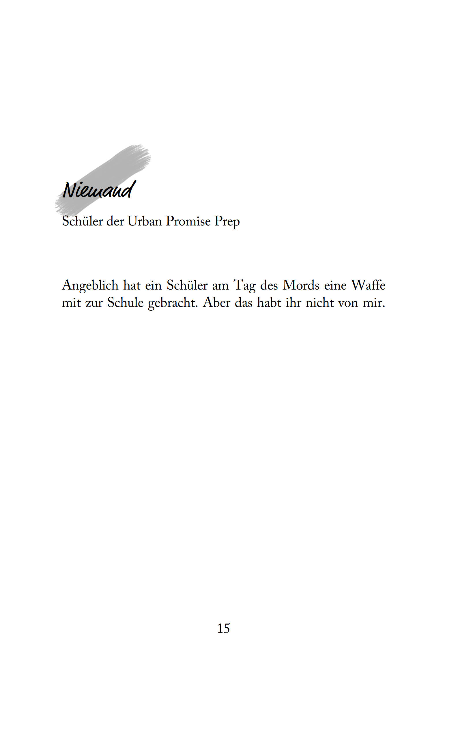 Promise Boys - Drei Schüler. Drei Motive. Ein Mord.