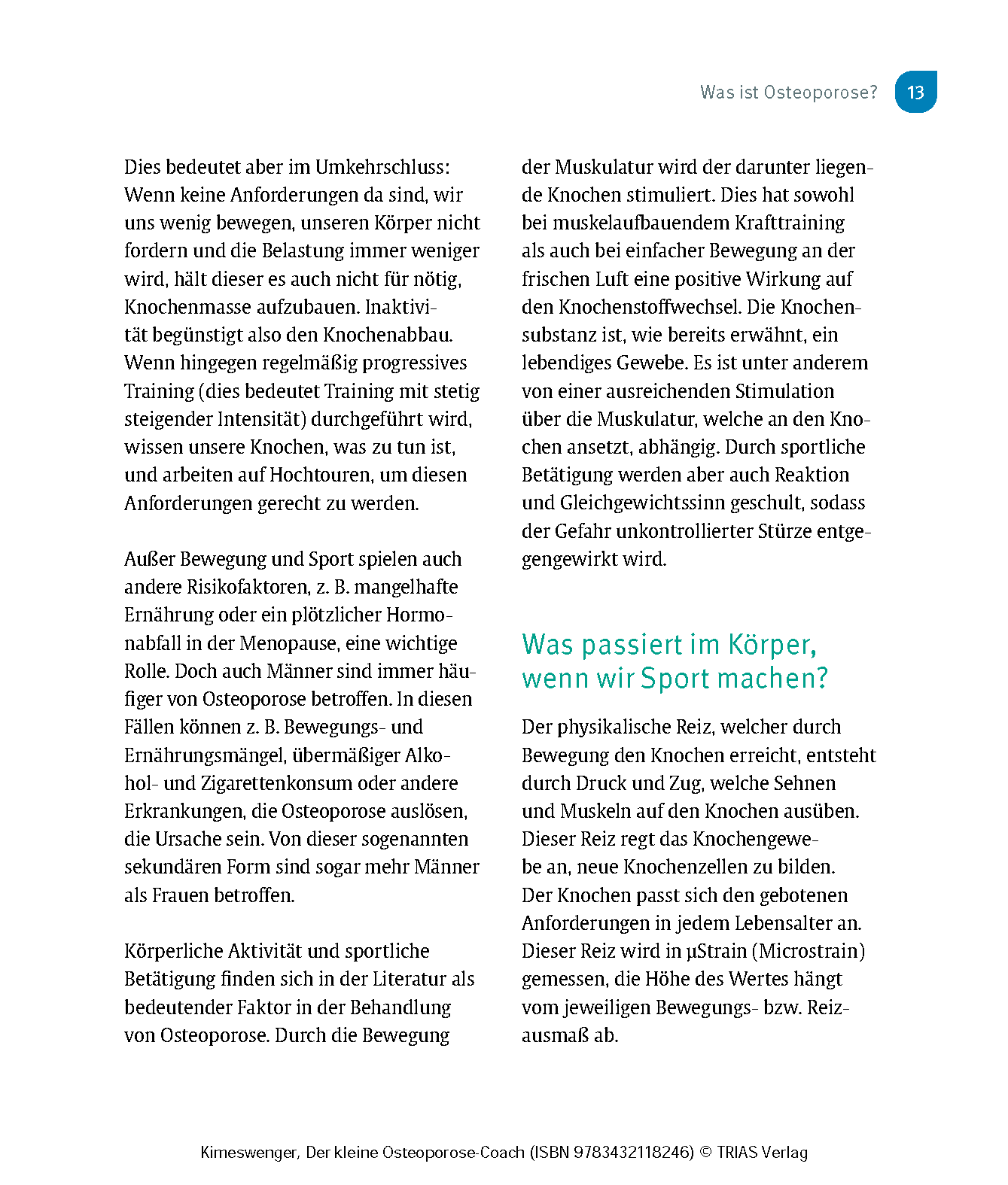 Der kleine Osteoporose-Coach