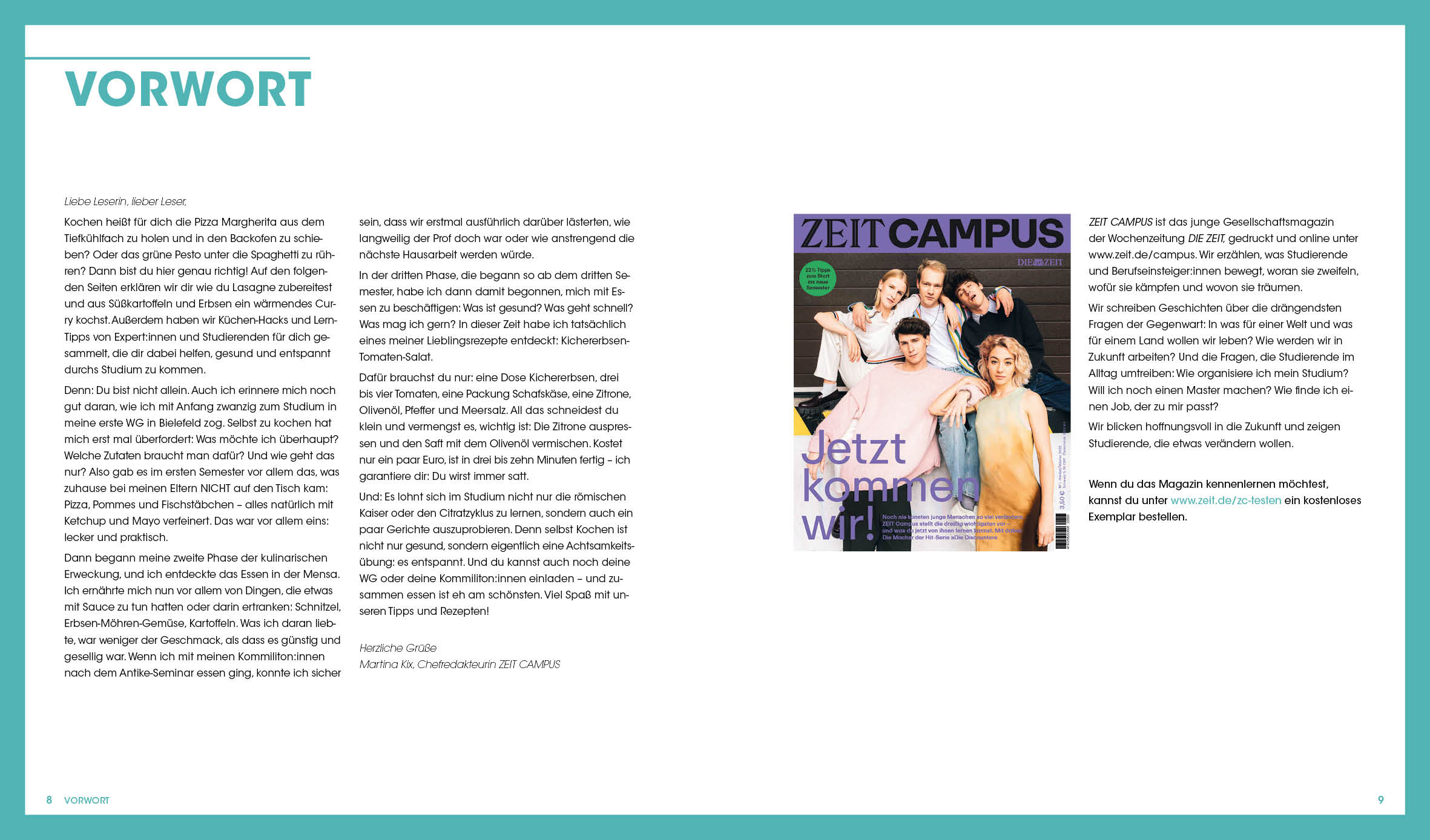 Studieren, kochen, leben: Das Kochbuch für Studierende in Kooperation mit ZEIT Campus
