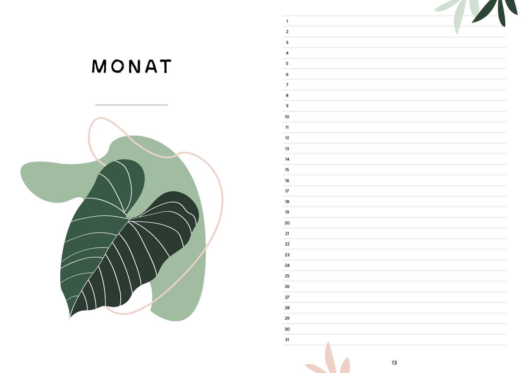 Mein Bullet Journal (Jungle Edition) – Besser planen & Träume verwirklichen