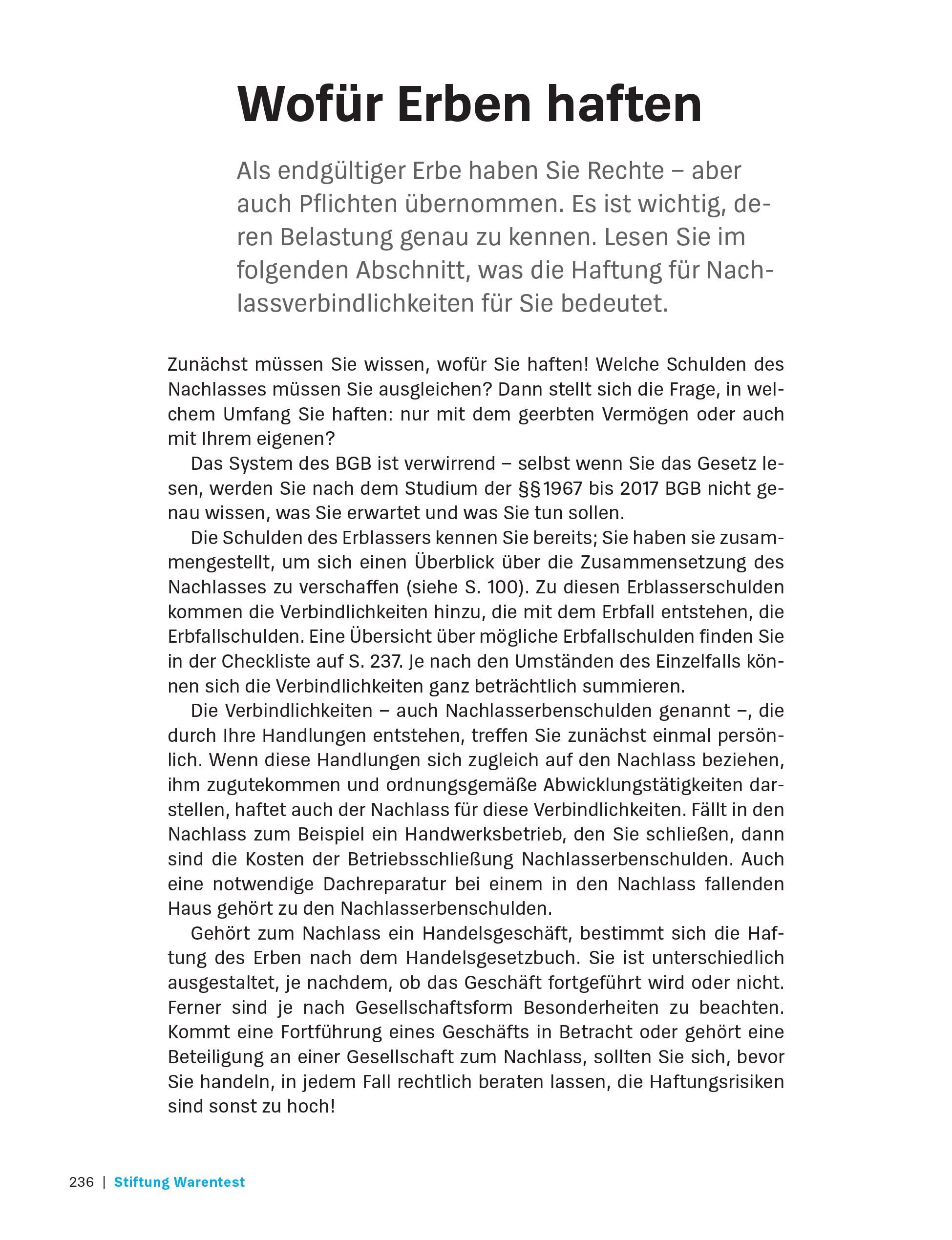 Vererben und Erben