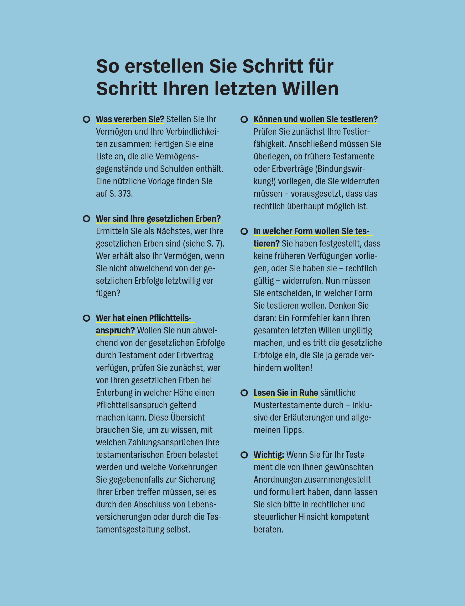 Vererben und Erben