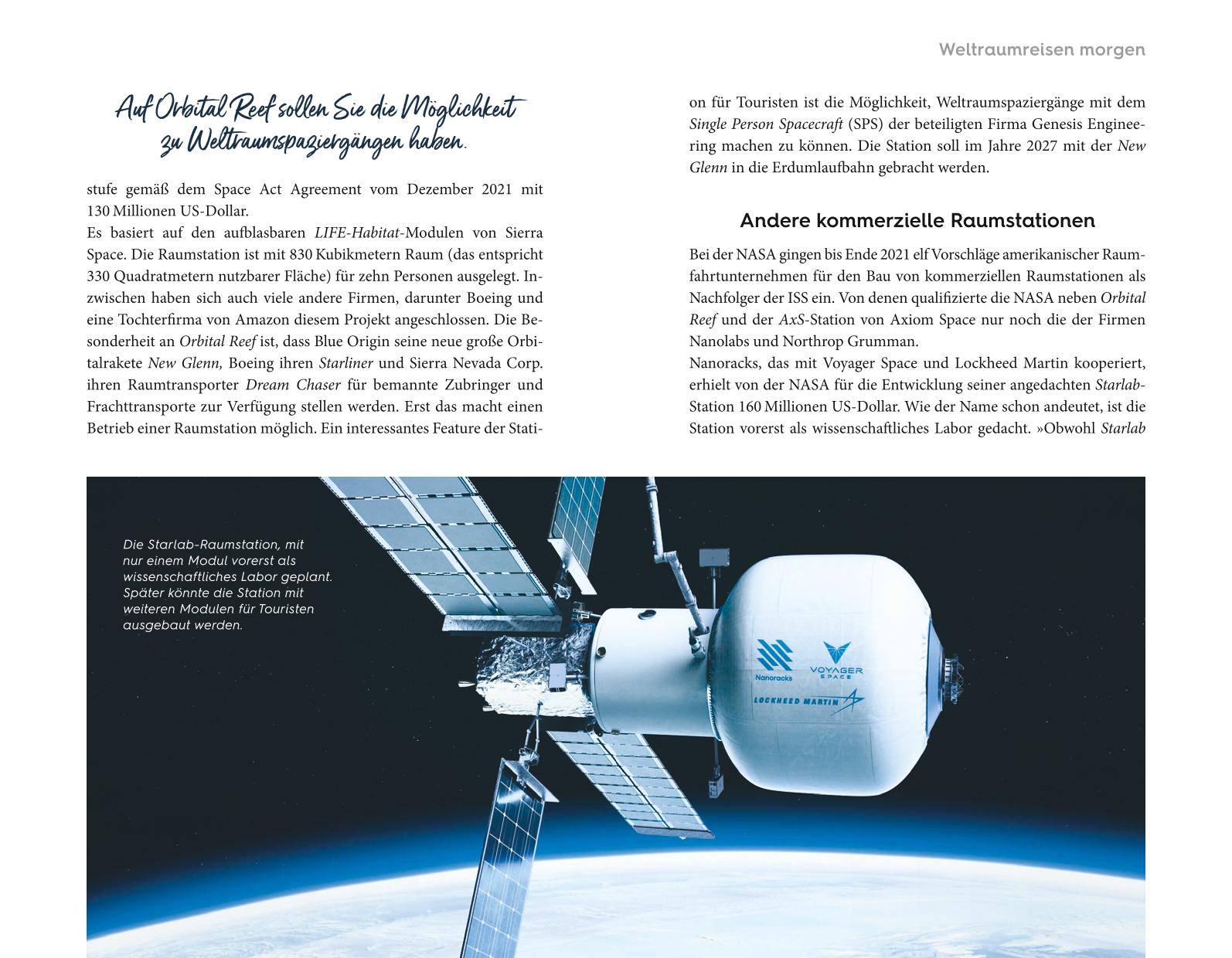 Reiseziel Weltraum