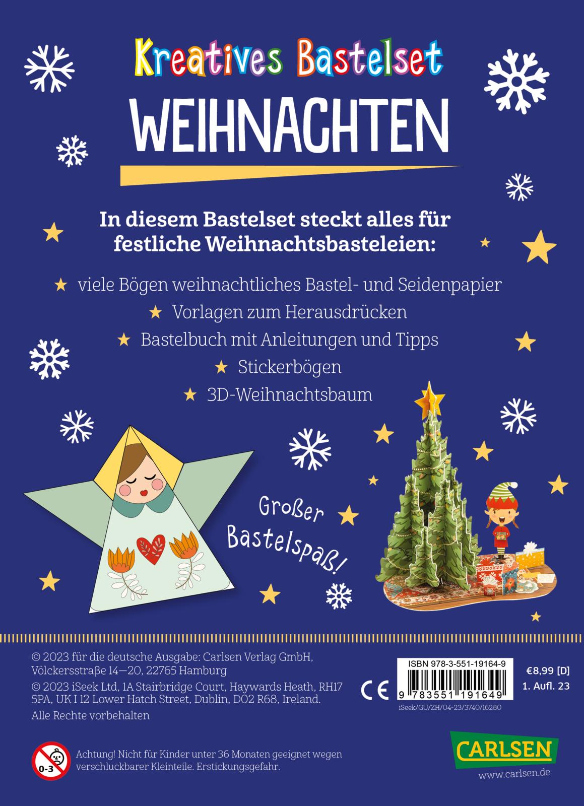 Bastelset für Kinder: Kreatives Bastelset: Weihnachten