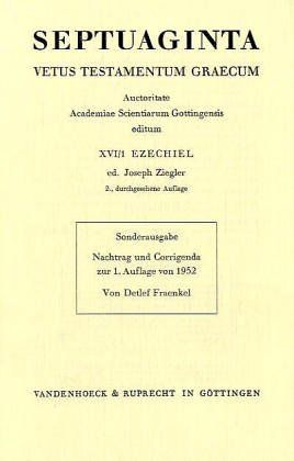 Septuaginta. Nachtrag zu Band 16,1