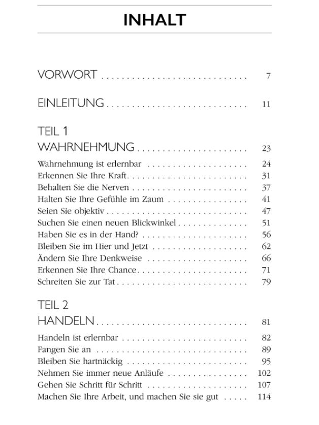 Das Hindernis ist der Weg